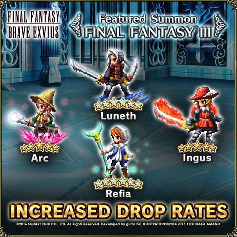 reddit brave exvius luneth drop rate test|Ability Enhancements .